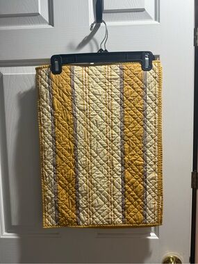 Pottery Barn Yellow and Cream Quilted Placemats (Reversible - set of 6)